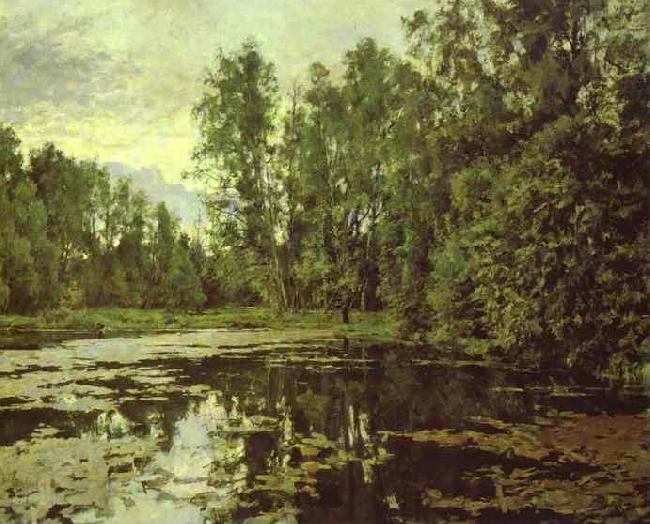 Valentin Serov the Overgrown Pond. Domotcanovo Sweden oil painting art